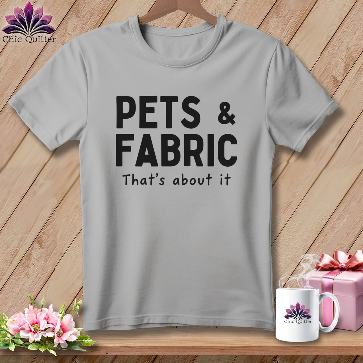 MyDesigns Physical Item S / Athletic Heather Pets & Fabric ~ That’s About It ~ Relaxed Fit Tee