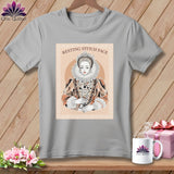 MyDesigns Physical Item S / Athletic Heather Queen Eliza Stitch - Resting Stitch Face ~ Relaxed Fit Tee