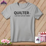 MyDesigns Physical Item S / Athletic Heather Quilter(ish) ~ I Just Buy Lots of Fabric! ~ Relaxed Fit Tee