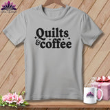 MyDesigns Physical Item S / Athletic Heather Quilts & Coffee ~ Relaxed Fit Tee