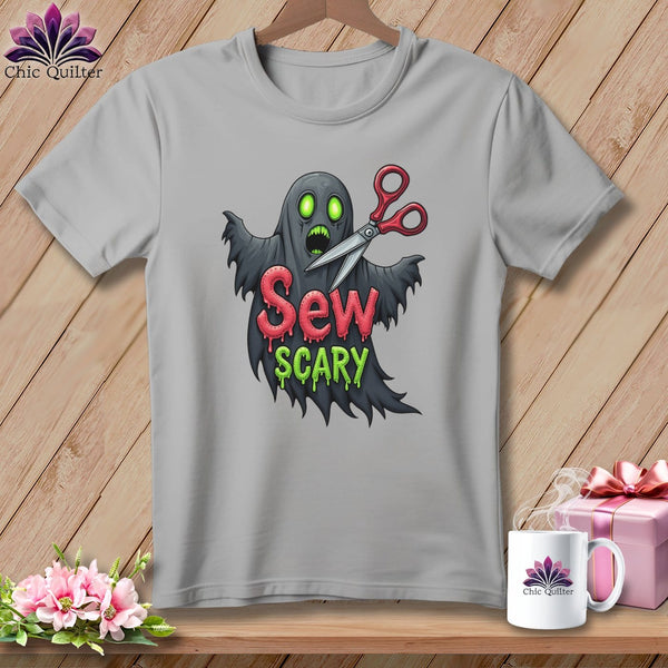 MyDesigns Physical Item S / Athletic Heather Sew Scary ~ Relaxed Fit Tee