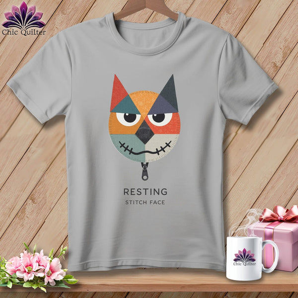MyDesigns Physical Item S / Athletic Heather Snark - Resting Stitch Face ~ Relaxed Fit Tee