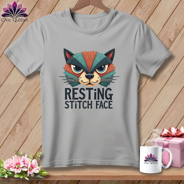 MyDesigns Physical Item S / Athletic Heather Stitch Face - Resting Stitch Face ~ Relaxed Fit Tee