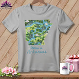 MyDesigns Physical Item S / Athletic Heather Stitchin' in Arkansas ~ Relaxed Fit Tee