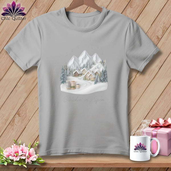 MyDesigns Physical Item S / Athletic Heather Stitchin' in Aspen ~ Relaxed Fit Tee