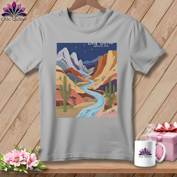 MyDesigns Physical Item S / Athletic Heather Stitchin' in Big Bend National Park ~ Relaxed Fit Tee