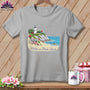 MyDesigns Physical Item S / Athletic Heather Stitchin' in Block Island ~ Relaxed Fit Tee