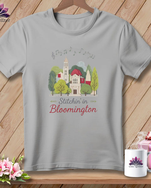 MyDesigns Physical Item S / Athletic Heather Stitchin' in Bloomington ~ Relaxed Fit Tee