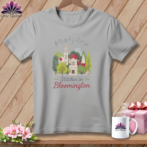 MyDesigns Physical Item S / Athletic Heather Stitchin' in Bloomington ~ Relaxed Fit Tee