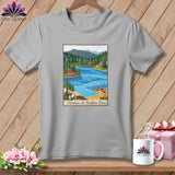 MyDesigns Physical Item S / Athletic Heather Stitchin' in Broken Bow ~ Relaxed Fit Tee