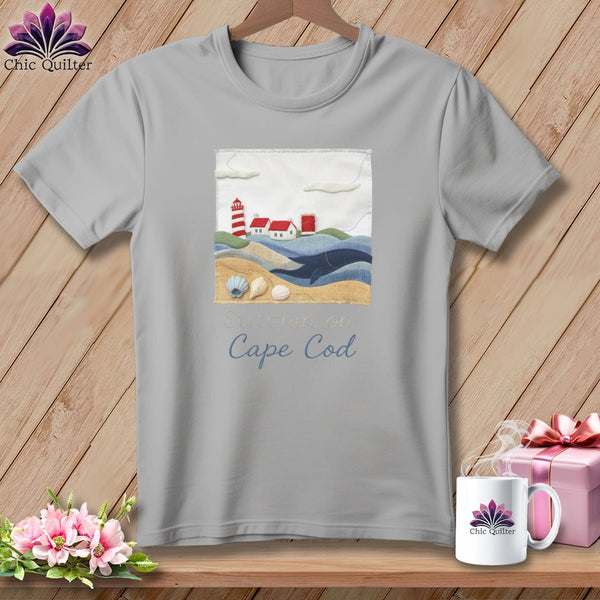 MyDesigns Physical Item S / Athletic Heather Stitchin' in Cape Cod ~ Relaxed Fit Tee