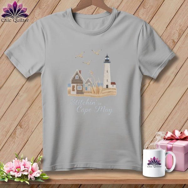 MyDesigns Physical Item S / Athletic Heather Stitchin' in Cape May ~ Relaxed Fit Tee