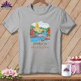 MyDesigns Physical Item S / Athletic Heather Stitchin' in Charleston ~ Relaxed Fit Tee