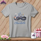 MyDesigns Physical Item S / Athletic Heather Stitchin' in Charlotte ~ Relaxed Fit Tee