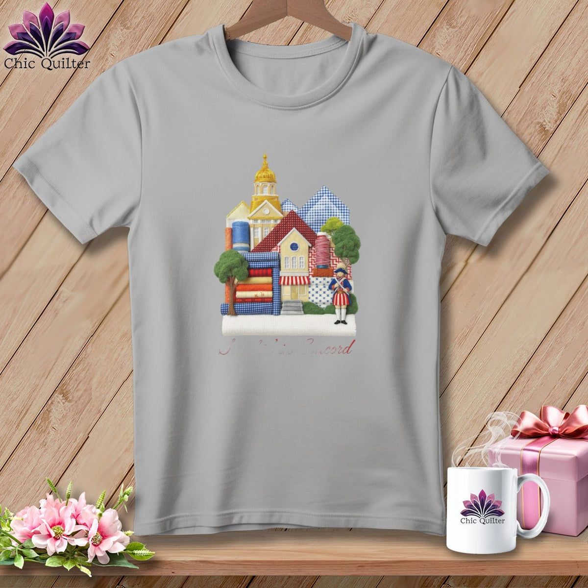 MyDesigns Physical Item S / Athletic Heather Stitchin' in Concord ~ Relaxed Fit Tee