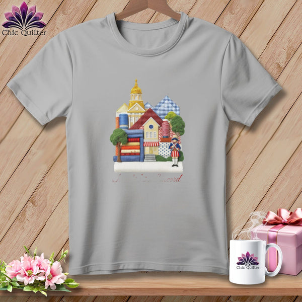 MyDesigns Physical Item S / Athletic Heather Stitchin' in Concord ~ Relaxed Fit Tee