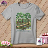 MyDesigns Physical Item S / Athletic Heather Stitchin' in Congaree National Park ~ Relaxed Fit Tee