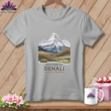 MyDesigns Physical Item S / Athletic Heather Stitchin' in Denali National Park and Preserve ~ Relaxed Fit Tee