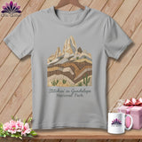 MyDesigns Physical Item S / Athletic Heather Stitchin' in Guadalupe Mountains National Park ~ Relaxed Fit Tee