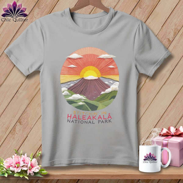 MyDesigns Physical Item S / Athletic Heather Stitchin' in Haleakalā National Park ~ Relaxed Fit Tee