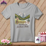 MyDesigns Physical Item S / Athletic Heather Stitchin' in Jackson Hole ~ Relaxed Fit Tee