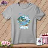 MyDesigns Physical Item S / Athletic Heather Stitchin' in Juneau ~ Relaxed Fit Tee