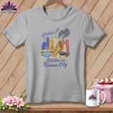 MyDesigns Physical Item S / Athletic Heather Stitchin' in Kansas City ~ Relaxed Fit Tee