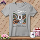 MyDesigns Physical Item S / Athletic Heather Stitchin' in Katmai National Park and Preserve ~ Relaxed Fit Tee