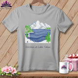 MyDesigns Physical Item S / Athletic Heather Stitchin' in Lake Tahoe ~ Relaxed Fit Tee