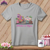 MyDesigns Physical Item S / Athletic Heather Stitchin' in Las Vegas ~ Relaxed Fit Tee