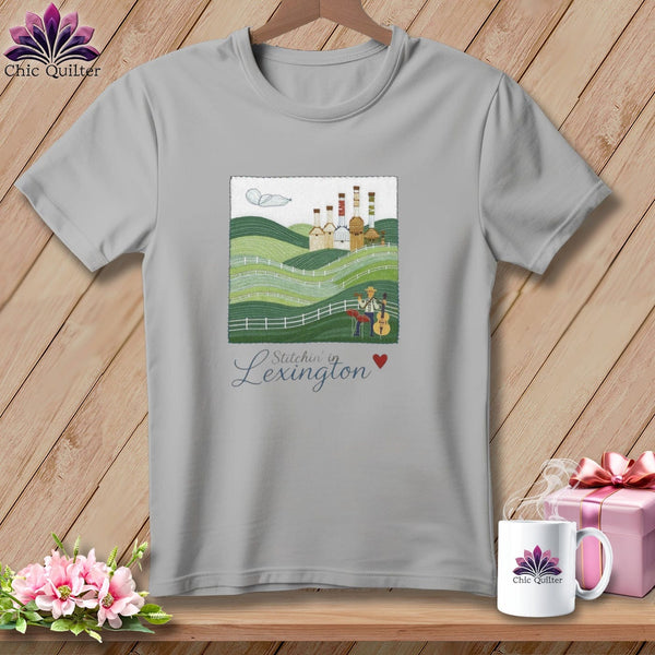MyDesigns Physical Item S / Athletic Heather Stitchin' in Lexington ~ Relaxed Fit Tee