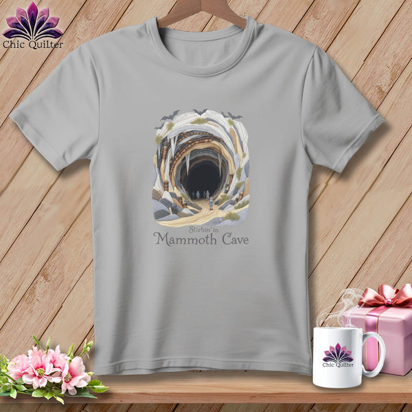 MyDesigns Physical Item S / Athletic Heather Stitchin' in Mammoth Cave ~ Relaxed Fit Tee