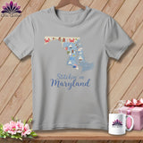 MyDesigns Physical Item S / Athletic Heather Stitchin' in Maryland ~ Relaxed Fit Tee