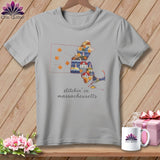 MyDesigns Physical Item S / Athletic Heather Stitchin' in Massachusetts ~ Relaxed Fit Tee