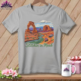 MyDesigns Physical Item S / Athletic Heather Stitchin' in Moab ~ Relaxed Fit Tee