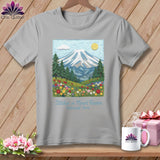 MyDesigns Physical Item S / Athletic Heather Stitchin' in Mount Rainier National Park ~ Relaxed Fit Tee