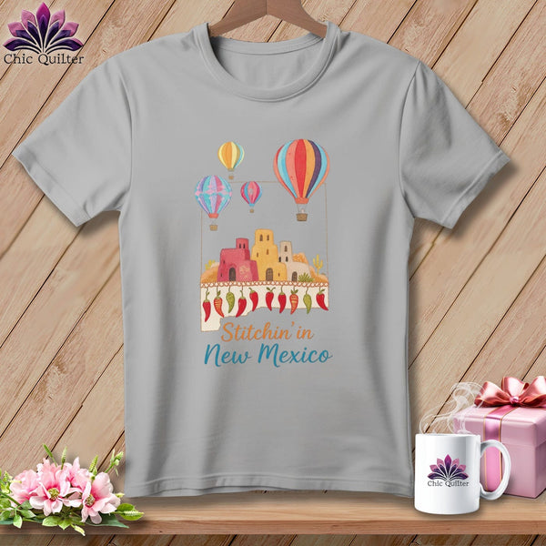 MyDesigns Physical Item S / Athletic Heather Stitchin' in New Mexico ~ Relaxed Fit Tee
