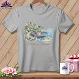 MyDesigns Physical Item S / Athletic Heather Stitchin' in Newport ~ Relaxed Fit Tee
