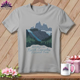 MyDesigns Physical Item S / Athletic Heather Stitchin' in North Cascades National Park ~ Relaxed Fit Tee
