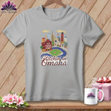 MyDesigns Physical Item S / Athletic Heather Stitchin' in Omaha ~ Relaxed Fit Tee