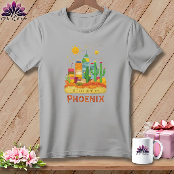 MyDesigns Physical Item S / Athletic Heather Stitchin' in Phoenix ~ Relaxed Fit Tee