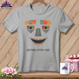 MyDesigns Physical Item S / Athletic Heather Strawman - Resting Stitch Face ~ Relaxed Fit Tee