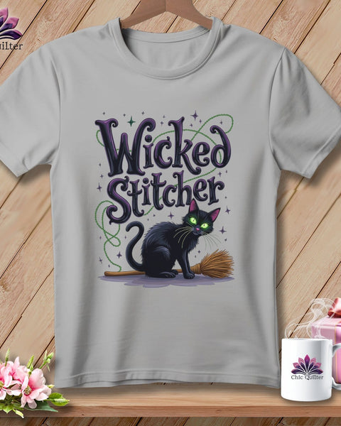 MyDesigns Physical Item S / Athletic Heather Wicked Stitcher ~ Relaxed Fit Tee