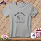 MyDesigns Physical Item S / Athletic Heather Wind Cave National Park, Stitchin In Beauty ~ Relaxed Fit Tee