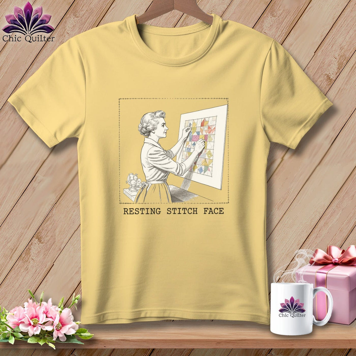 MyDesigns Physical Item S / Banana El-Seam--Nor Roosevelt - Resting Stitch Face ~ Premium Tee