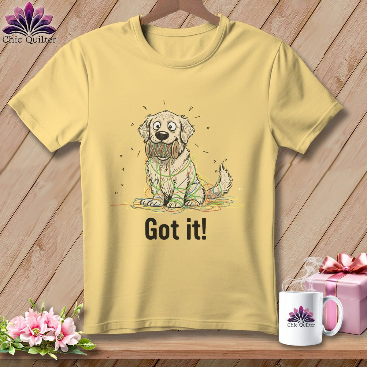 MyDesigns Physical Item S / Banana Golden Retriever Helper ~ Premium Tee