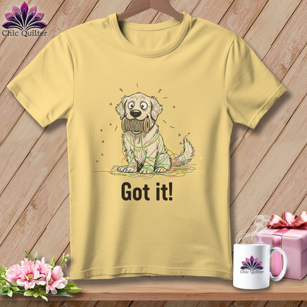 MyDesigns Physical Item S / Banana Golden Retriever Helper ~ Premium Tee
