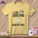 MyDesigns Physical Item S / Banana I Like Quilting and My Golden ~ Premium Tee