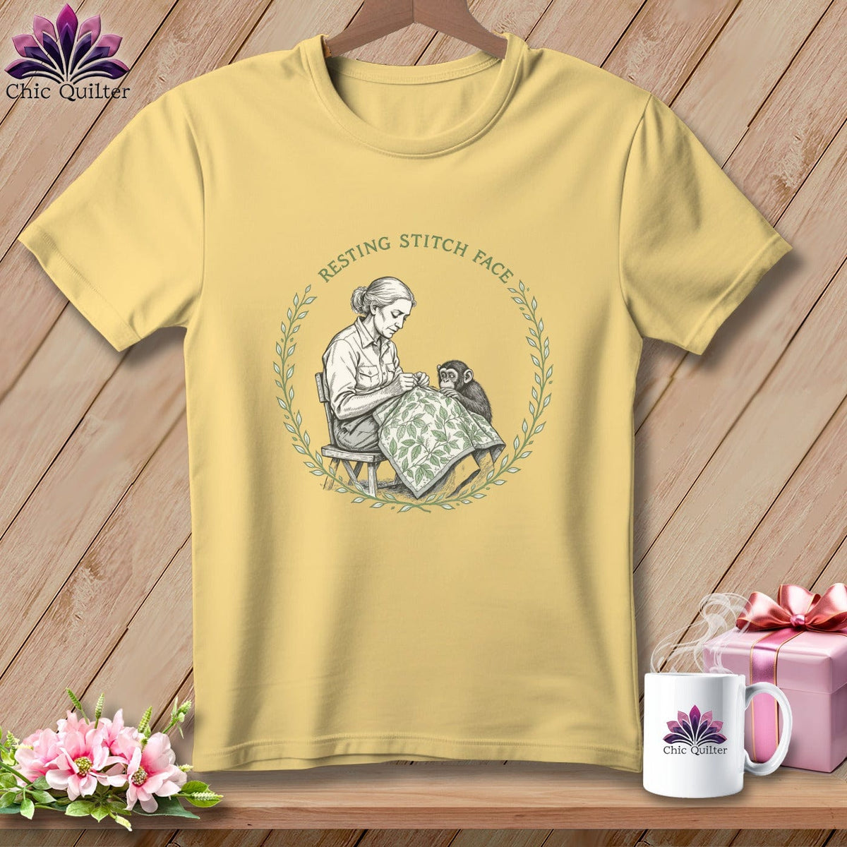 MyDesigns Physical Item S / Banana Jane Good-stitch - Resting Stitch Face ~ Premium Tee