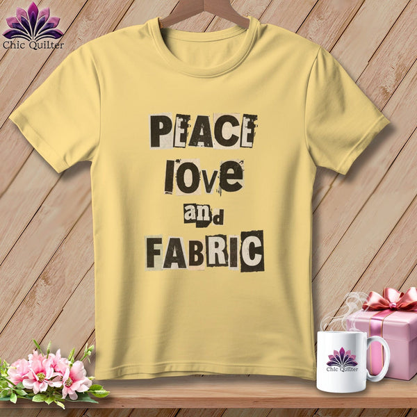MyDesigns Physical Item S / Banana Peace Love and Fabric ~ Premium Tee
